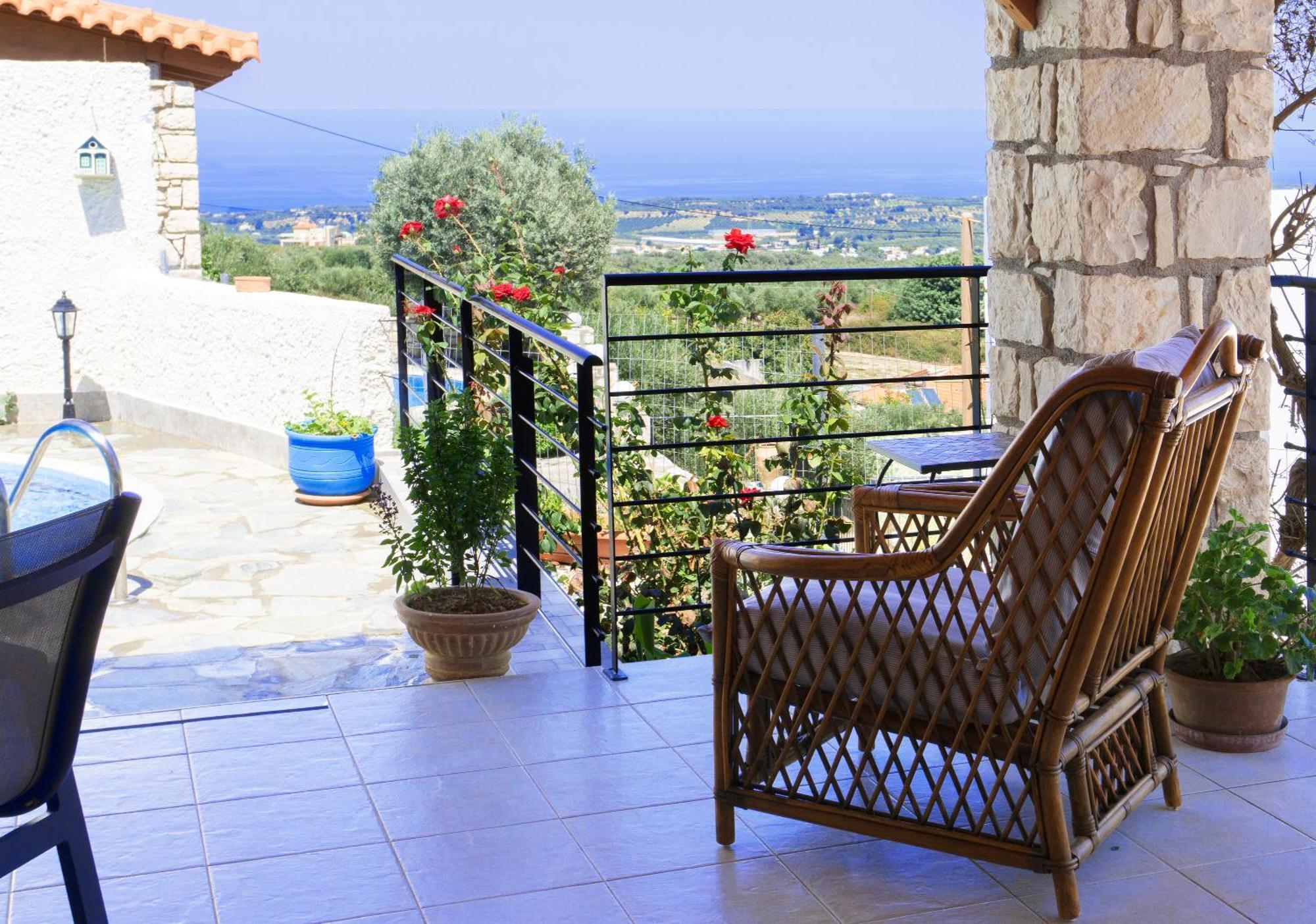 Villa Sunset With Stunning Sea View, Kids Area And Hammocks On Roof Terrace Agia Triada Luaran gambar